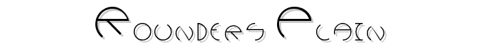 Rounders Plain font